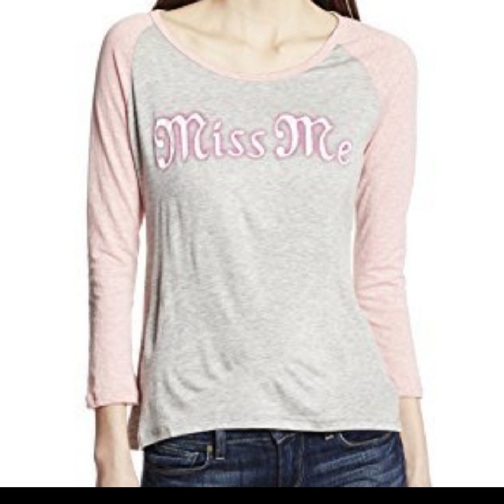 Brand new miss me raglan top